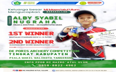 Prestasi Memukau Siswa MI Mazro’atul ulum di Lomba Panahan “De Poris Archery Competition 2023”